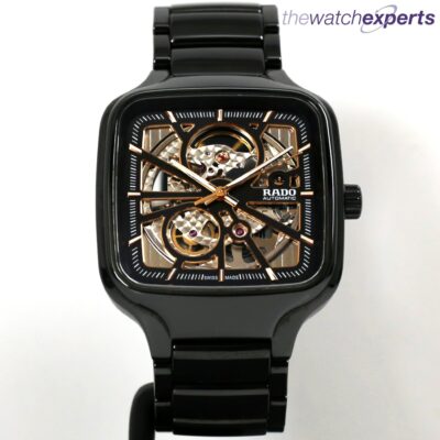 Rado - True - Square - Skeleton - Black - 734.6068.3