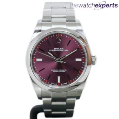 Rolex – Oyster Perpetual 39 – 114300 – Red Grape Dial