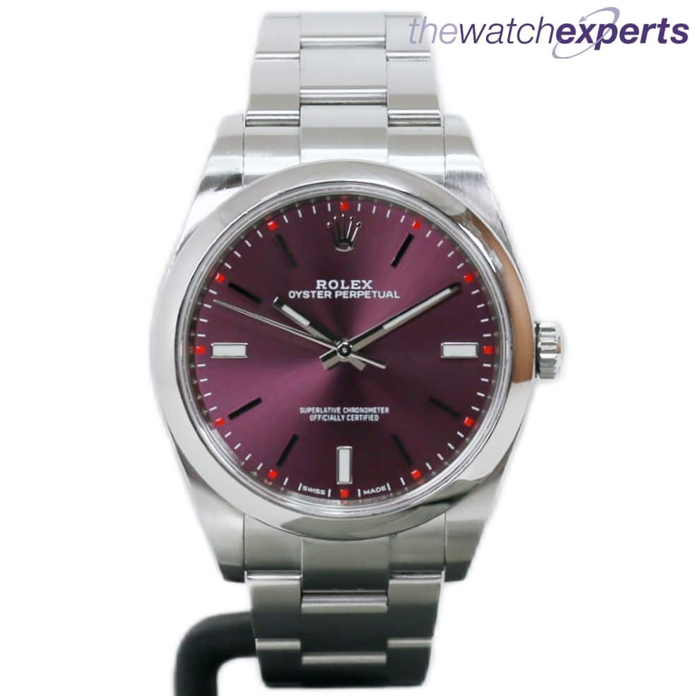 Rolex – Oyster Perpetual 39 – 114300 – Red Grape Dial