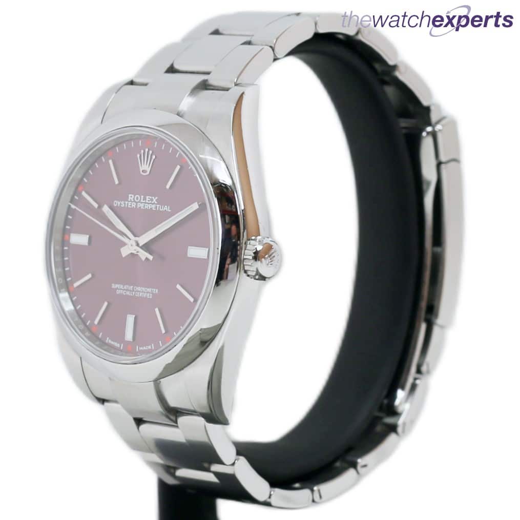 Rolex – Oyster Perpetual 39 – 114300 – Red Grape Dial - Image 3
